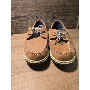 Island Surf Men's Tan Boat Shoes Size 10.5 Casual Preppy Neutral Classic Basic